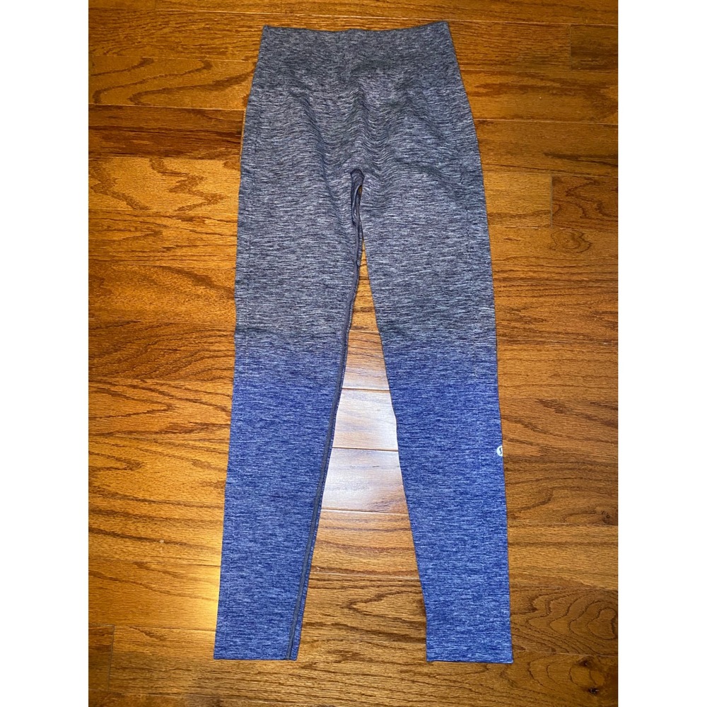 Lululemon Blue/Gray Ombre‎ Leggings